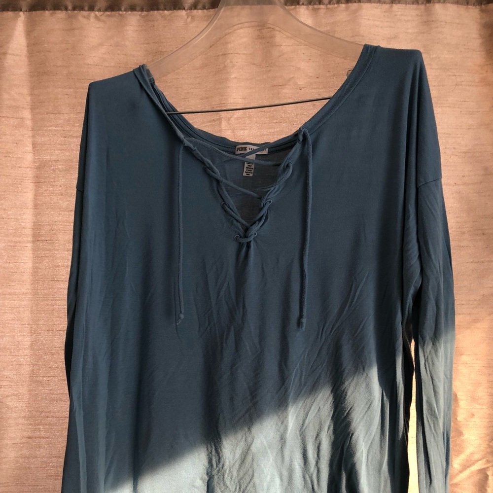 Victoria secret pink lace front shirt